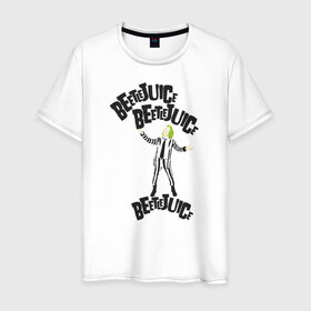 Мужская футболка хлопок с принтом 2366317 в Тюмени, 100% хлопок | прямой крой, круглый вырез горловины, длина до линии бедер, слегка спущенное плечо. | beetlejuice | vdpartat | битлджус | ужасы