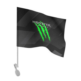 Флаг для автомобиля с принтом MONSTER ENERGY (Z) в Тюмени, 100% полиэстер | Размер: 30*21 см | black monster | bmx | claw | cybersport | energy | monster | monster energy | moto | motocross | race | sport | киберспорт | когти | монстер энерджи | монстр | мото | мотокросс | ралли | скейтбординг | спорт | то | энергия