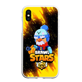 Чехол для iPhone XS Max матовый с принтом BRAWL STARS GALE в Тюмени, Силикон | Область печати: задняя сторона чехла, без боковых панелей | 8 bit | brawl stars | crow | gale | leon | leon shark | max | mecha | mecha crow | mr.p | sally leon | shark | tara | virus 8 bit | werewolf leon | акула | берли | бравл старс | ворон | макс | оборотень