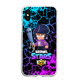 Чехол для iPhone XS Max матовый с принтом BRAWL STARS BIBI в Тюмени, Силикон | Область печати: задняя сторона чехла, без боковых панелей | bibi | brawl stars | crow | gale | leon | leon shark | max | mecha | mecha crow | mr.p | sally leon | shark | tara | virus 8 bit | werewolf leon | акула | берли | биби | бравл старс | ворон | макс | оборотень