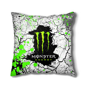 Подушка 3D с принтом MONSTER ENERGY (Z) в Тюмени, наволочка – 100% полиэстер, наполнитель – холлофайбер (легкий наполнитель, не вызывает аллергию). | состоит из подушки и наволочки. Наволочка на молнии, легко снимается для стирки | black monster | bmx | claw | cybersport | energy | monster | monster energy | moto | motocross | race | sport | киберспорт | когти | монстер энерджи | монстр | мото | мотокросс | ралли | скейтбординг | спорт | то | энергия