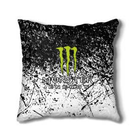 Подушка 3D с принтом MONSTER ENERGY (Z) в Тюмени, наволочка – 100% полиэстер, наполнитель – холлофайбер (легкий наполнитель, не вызывает аллергию). | состоит из подушки и наволочки. Наволочка на молнии, легко снимается для стирки | black monster | bmx | claw | cybersport | energy | monster | monster energy | moto | motocross | race | sport | киберспорт | когти | монстер энерджи | монстр | мото | мотокросс | ралли | скейтбординг | спорт | то | энергия