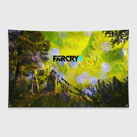 Флаг-баннер с принтом FARCRY4 в Тюмени, 100% полиэстер | размер 67 х 109 см, плотность ткани — 95 г/м2; по краям флага есть четыре люверса для крепления | far cry | farcry | game | ubisof | выживание | джунгли | игры | остров | фар край