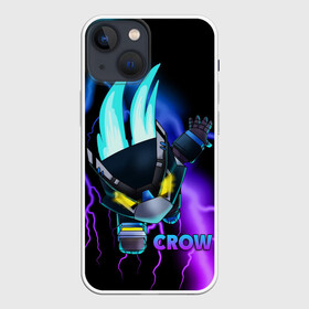 Чехол для iPhone 13 mini с принтом Brawl Stars CROW в Тюмени,  |  | 8 bit | 8 бит | bibi | brawl | brawl stars | crow | leon | spike | sprout | stars | бравл | бравл старс | браво старс | игра | компьютерная | кров | леон | онлайн | старс