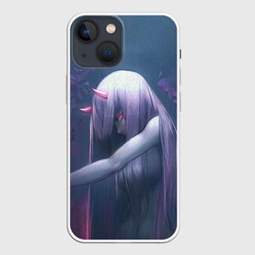 Чехол для iPhone 13 mini с принтом ноль два голова вниз в Тюмени,  |  | 02 | anime | darling in the franxx | hiro | manga | zero two | аниме | любимый во франксе | манга | милый во франксе | ноль два | хиро