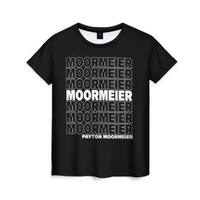 Женская футболка 3D с принтом PAYTON MOORMEIER - ТИКТОК в Тюмени, 100% полиэфир ( синтетическое хлопкоподобное полотно) | прямой крой, круглый вырез горловины, длина до линии бедер | 