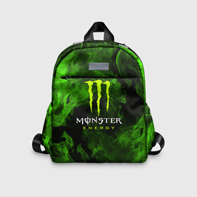 Детский рюкзак 3D с принтом MONSTER ENERGY в Тюмени, 100% полиэстер | лямки с регулируемой длиной, сверху петелька, чтобы рюкзак можно было повесить на вешалку. Основное отделение закрывается на молнию, как и внешний карман. Внутри дополнительный карман. По бокам два дополнительных кармашка | black monster | bmx | claw | cybersport | energy | monster | monster energy | moto | motocross | race | sport | киберспорт | когти | монстер энерджи | монстр | мото | мотокросс | ралли | скейтбординг | спорт | энергия