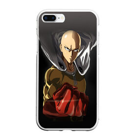 Чехол для iPhone 7Plus/8 Plus матовый с принтом One Punch Man в Тюмени, Силикон | Область печати: задняя сторона чехла, без боковых панелей | one punch man | saitama | ванпанчмен | герои | люди | персонажи | сайтама