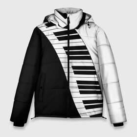 Мужская зимняя куртка 3D с принтом Piano Пианино в Тюмени, верх — 100% полиэстер; подкладка — 100% полиэстер; утеплитель — 100% полиэстер | длина ниже бедра, свободный силуэт Оверсайз. Есть воротник-стойка, отстегивающийся капюшон и ветрозащитная планка. 

Боковые карманы с листочкой на кнопках и внутренний карман на молнии. | black | piano | white | белая | белое | инструмент | клавиши | клавишы | музыка | музыкальный | музыкант | ноты | пиан | пианино | подарок | прикол | текстура | фортепиано | чб | черная | черно | черно белое