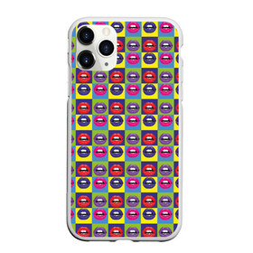 Чехол для iPhone 11 Pro Max матовый с принтом Губы Поп-арт в Тюмени, Силикон |  | kiss me | pattern | pop art | губы | много губ | паттерн | поп арт | тайлинг | текстуры | фоны