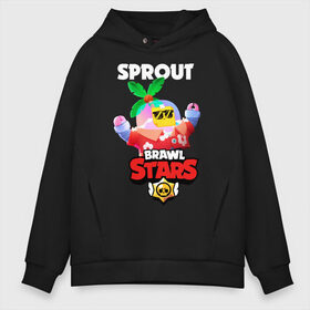 Мужское худи Oversize хлопок с принтом BRAWL STARS TROPICAL SPROUT в Тюмени, френч-терри — 70% хлопок, 30% полиэстер. Мягкий теплый начес внутри —100% хлопок | боковые карманы, эластичные манжеты и нижняя кромка, капюшон на магнитной кнопке | brawl stars | crow | gale | leon | leon shark | max | mr.p | sally leon | shark | sprout | tara | tropical sprout | virus 8 bit | werewolf leon | акула | берли | бравл старс | ворон | макс | оборотень