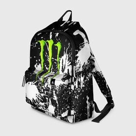 Рюкзак 3D с принтом MONSTER ENERGY в Тюмени, 100% полиэстер | лямки с регулируемой длиной, сверху петелька, чтобы рюкзак можно было повесить на вешалку. Основное отделение закрывается на молнию, как и внешний карман. Внутри два дополнительных кармана, один из которых закрывается на молнию. По бокам два дополнительных кармашка | black monster | bmx | claw | cybersport | energy | monster | monster energy | moto | motocross | race | sport | киберспорт | когти | монстер энерджи | монстр | мото | мотокросс | ралли | скейтбординг | спорт | энергия