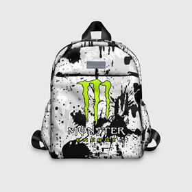 Детский рюкзак 3D с принтом MONSTER ENERGY в Тюмени, 100% полиэстер | лямки с регулируемой длиной, сверху петелька, чтобы рюкзак можно было повесить на вешалку. Основное отделение закрывается на молнию, как и внешний карман. Внутри дополнительный карман. По бокам два дополнительных кармашка | black monster | bmx | claw | cybersport | energy | monster | monster energy | moto | motocross | race | sport | киберспорт | когти | монстер энерджи | монстр | мото | мотокросс | ралли | скейтбординг | спорт | энергия