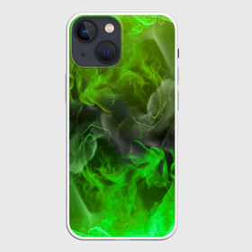 Чехол для iPhone 13 mini с принтом ЗЕЛЁНЫЙ ОГОНЬ в Тюмени,  |  | bright | fire | flame | heat | light | wildfire | искры | огненный | огонь | пламя | пожар