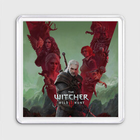 Магнит 55*55 с принтом The Witcher 5-летие в Тюмени, Пластик | Размер: 65*65 мм; Размер печати: 55*55 мм | blood and wine | cd project red | games | geralt | hearts of stone | the witcher | wild hunt | ведьмак | геральт | дикая охота | игры | йеннифер | каменные сердца | кровь и вино | трисс | цири