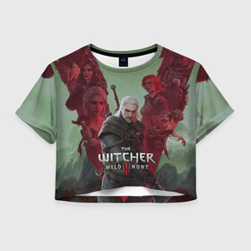 Женская футболка Crop-top 3D с принтом The Witcher 5-летие в Тюмени, 100% полиэстер | круглая горловина, длина футболки до линии талии, рукава с отворотами | blood and wine | cd project red | games | geralt | hearts of stone | the witcher | wild hunt | ведьмак | геральт | дикая охота | игры | йеннифер | каменные сердца | кровь и вино | трисс | цири