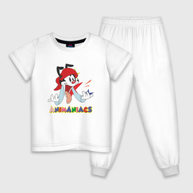 Детская пижама хлопок с принтом Animaniacs в Тюмени, 100% хлопок |  брюки и футболка прямого кроя, без карманов, на брюках мягкая резинка на поясе и по низу штанин
 | animaniacs | vdpartat | wakko warner | вакко уорнер | озорные анимашки