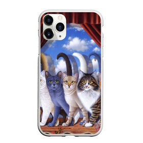 Чехол для iPhone 11 Pro Max матовый с принтом Коты в Тюмени, Силикон |  | Тематика изображения на принте: cat | взгляд | кот | кот хипстер | котёнок | котятки | котятушки | кошечки | кошка | мордочка