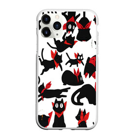 Чехол для iPhone 11 Pro Max матовый с принтом Черный котик в Тюмени, Силикон |  | Тематика изображения на принте: cat | взгляд | кот | кот хипстер | котёнок | котятки | котятушки | кошечки | кошка | мордочка