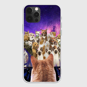 Чехол для iPhone 12 Pro Max с принтом КОТ DJ в Тюмени, Силикон |  | Тематика изображения на принте: cat | взгляд | кот | кот хипстер | котёнок | котятки | котятушки | кошечки | кошка | мордочка