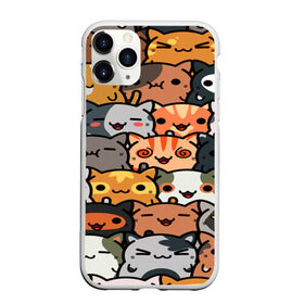 Чехол для iPhone 11 Pro Max матовый с принтом КОТИКИ в Тюмени, Силикон |  | Тематика изображения на принте: cat | взгляд | кот | кот хипстер | котёнок | котятки | котятушки | кошечки | кошка | мордочка