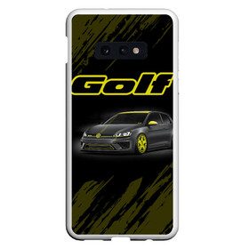 Чехол для Samsung S10E с принтом Volkswagen Golf (Z) в Тюмени, Силикон | Область печати: задняя сторона чехла, без боковых панелей | amarok | arteon | caravelle | golf | polo | scirocco | teramont | tiguan | touareg | transporter | volkswagen | vw | wv | авто | автомобиль | ам | бренд | карбон | машина | машины | народный автомобиль | фольксваген