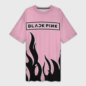Платье-футболка 3D с принтом BlackPink в Тюмени,  |  | blackpink | ddu du ddu du | jennie | jisoo | k pop | lisa | rose | блекпинк | дду ду дду ду | дженни | джису | лисы | розэ