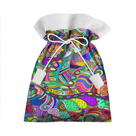 Подарочный 3D мешок с принтом Дудлы узор разноцветный хиппи в Тюмени, 100% полиэстер | Размер: 29*39 см | dudly | абстракция | геометрия | дудлинг | дудлы | линия | разноцветный | рисунок | точка | узор | хиппи | цвета | ярко