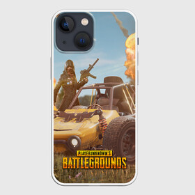 Чехол для iPhone 13 mini с принтом Pubg Mobile в Тюмени,  |  | battleground | game | gamer | playerunknown battleground | pubg | pubg mobile | royal battle | битва | детские | игра | мужские | оружие | пабж