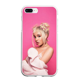 Чехол для iPhone 7Plus/8 Plus матовый с принтом DOJA CAT в Тюмени, Силикон | Область печати: задняя сторона чехла, без боковых панелей | amala | amalaratna zandile dlamini | doja cat | hot pink | mooo | music | pink | rap | say so | интернет | корова | мем | музыка | мууу | розовый | рэп