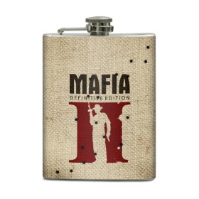 Фляга с принтом Mafia 2 в Тюмени, металлический корпус | емкость 0,22 л, размер 125 х 94 мм. Виниловая наклейка запечатывается полностью | 2 | 2020 | definitive | edition | mafia | банда | вито | гангстеры | герои | дон | игра | капоне | компьютерная | корлеоне | крестный | культ | мафия | мешковина | настольная | отец | персонаж | фильм