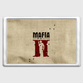 Магнит 45*70 с принтом Mafia 2 в Тюмени, Пластик | Размер: 78*52 мм; Размер печати: 70*45 | Тематика изображения на принте: 2 | 2020 | definitive | edition | mafia | банда | вито | гангстеры | герои | дон | игра | капоне | компьютерная | корлеоне | крестный | культ | мафия | мешковина | настольная | отец | персонаж | фильм