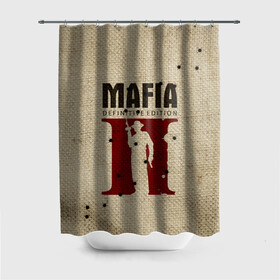 Штора 3D для ванной с принтом Mafia 2 в Тюмени, 100% полиэстер | плотность материала — 100 г/м2. Стандартный размер — 146 см х 180 см. По верхнему краю — пластиковые люверсы для креплений. В комплекте 10 пластиковых колец | 2 | 2020 | definitive | edition | mafia | банда | вито | гангстеры | герои | дон | игра | капоне | компьютерная | корлеоне | крестный | культ | мафия | мешковина | настольная | отец | персонаж | фильм