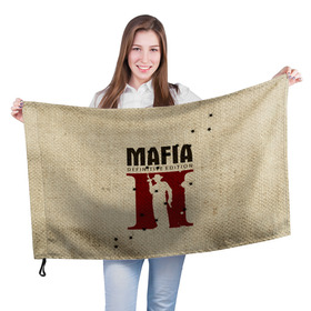 Флаг 3D с принтом Mafia 2 в Тюмени, 100% полиэстер | плотность ткани — 95 г/м2, размер — 67 х 109 см. Принт наносится с одной стороны | 2 | 2020 | definitive | edition | mafia | банда | вито | гангстеры | герои | дон | игра | капоне | компьютерная | корлеоне | крестный | культ | мафия | мешковина | настольная | отец | персонаж | фильм