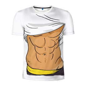 Мужская футболка 3D спортивная с принтом Мужской торс в Тюмени, 100% полиэстер с улучшенными характеристиками | приталенный силуэт, круглая горловина, широкие плечи, сужается к линии бедра | высказывание | идея | манера | мемы | мужской | разные | рисунок | символ | торс