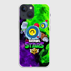 Чехол для iPhone 13 mini с принтом BRAWL STARS NANI в Тюмени,  |  | bibi | brawl stars | coach mike | crow | gale | leon | leon shark | max | mecha crow | mortis | mr.p | nani | phoenix | sally leon | sandy | spike | sprout | tara | virus 8 bit | werewolf | ворон | оборотень