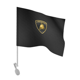 Флаг для автомобиля с принтом Lamborghini | Ламборгини (Z) в Тюмени, 100% полиэстер | Размер: 30*21 см | audi | auto | aventador | lamborghini | mansory | murcielago | urus | авто | автомобиль | ам | ламба | ламборгини | мансори | машина | машины | спорткар | урус
