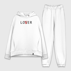 Женский костюм хлопок Oversize с принтом Lover в Тюмени,  |  | loser | lover | неудачник