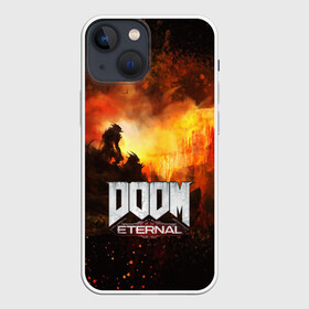 Чехол для iPhone 13 mini с принтом DOOM ETERNAL в Тюмени,  |  | bethesda softworks | doom eternal | doomguy | id software | демоны | дум этернал | марс | палач рока | этернал