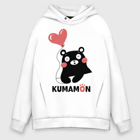 Мужское худи Oversize хлопок с принтом Kumamon в Тюмени, френч-терри — 70% хлопок, 30% полиэстер. Мягкий теплый начес внутри —100% хлопок | боковые карманы, эластичные манжеты и нижняя кромка, капюшон на магнитной кнопке | fire | for | glory | hell | japan | kumamon | of course | ofc | satan | the | иероглифы | кумамон | медведь | огонь | пожар | сатана | япония