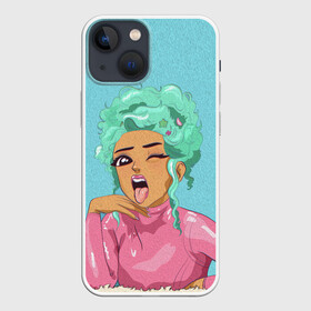 Чехол для iPhone 13 mini с принтом DOJA CAT в Тюмени,  |  | amala | amalaratna zandile dlamini | doja cat | hot pink | mooo | music | pink | rap | say so | интернет | корова | мем | музыка | мууу | розовый | рэп