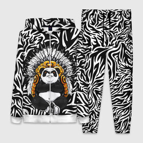 Женский костюм 3D с принтом Мудрая Панда в Тюмени,  |  | brand | kung fu | moda | panda | style | texture | бренд | кунг фу | кунгфу | мода | панденыш | панды | прикольные картинки | смайлы | стикербук | стиль | текстура | фон | эмодзи