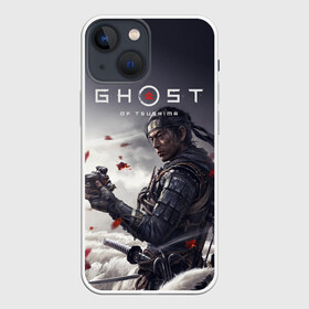 Чехол для iPhone 13 mini с принтом Ghost of Tsushima в Тюмени,  |  | ghost of tsushima | jin | tsushima | призрак цсусимы | призрак цусимы