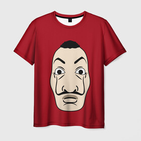 Мужская футболка 3D с принтом Бумажный Дом в Тюмени, 100% полиэфир | прямой крой, круглый вырез горловины, длина до линии бедер | bella | casa | ciao | de | la | mask | money | netflix | papel | бумажный | деньги | дом | маска | маски | сериал
