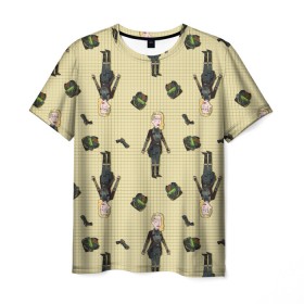 Мужская футболка 3D с принтом Бет в Тюмени, 100% полиэфир | прямой крой, круглый вырез горловины, длина до линии бедер | adult swim | cartoon network | rick and morty | vdsvar | бет | рик и морти