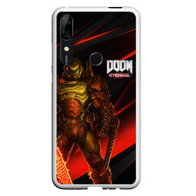 Чехол для Honor P Smart Z с принтом DOOM ETERNAL в Тюмени, Силикон | Область печати: задняя сторона чехла, без боковых панелей | Тематика изображения на принте: demons | devil | doom | doom eternal | doom guy | doom slayer | hell | iddqd | slayer | ад | демоны | дум | палач рока