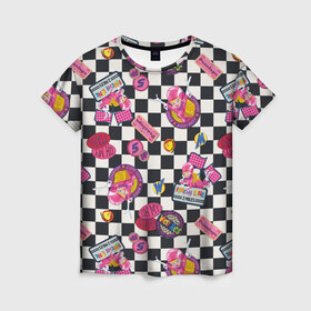 Женская футболка 3D с принтом Penelope Pitstop в Тюмени, 100% полиэфир ( синтетическое хлопкоподобное полотно) | прямой крой, круглый вырез горловины, длина до линии бедер | penelope pitstop | vdosadir | wacky races | безумные гонки | пенелопа | ханна барбера