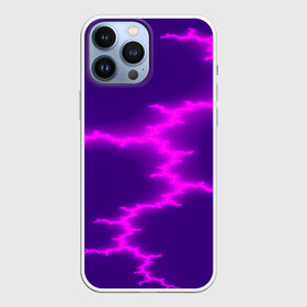 Чехол для iPhone 13 Pro Max с принтом electricity в Тюмени,  |  | color | colour | electricity | glim | glow | light | lights | neon | power | shine | молния | напряжение | неоновый | разряд | стихия | ток | удар | электричество