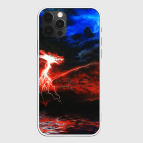 Чехол для iPhone 12 Pro Max с принтом storm в Тюмени, Силикон |  | color | colour | electricity | glim | glow | light | lights | neon | power | shine | молния | напряжение | неоновый | разряд | стихия | ток | удар | электричество
