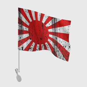 Флаг для автомобиля с принтом ЯПОНСКИЙ ФЛАГ в Тюмени, 100% полиэстер | Размер: 30*21 см | disquared тату | dragon | japan | samurai | восток | дракон | знак | иероглифы | китай | надписи | самураи | символ | япония